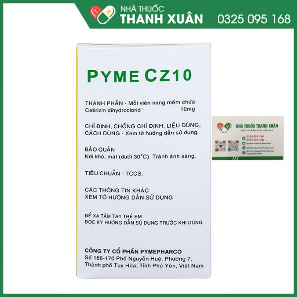 Pyme Cz10 - Điều trị viêm mũi dị ứng, sổ mũi theo mùa